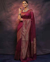 Trending colors of weaving silk saree