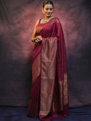 Trending colors of weaving silk saree