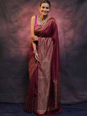 Trending colors of weaving silk saree