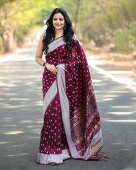 Latest 4 color soft silk woven jacquard saree