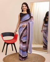 Multicolor Georgette ready to wear one minute saree