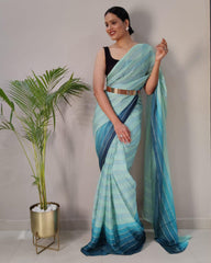Premium Georgette 1 Minute Ready to wear sarees