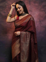 Trending colors of weaving silk saree