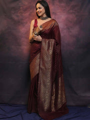 Trending colors of weaving silk saree