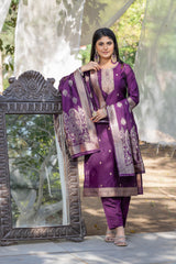 Jasmin Soft Silk Kurta Set with Bottom & Dupatta | Jacquard Work | Festive & Party Wear | Malaysia Online Shopping