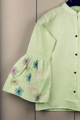 Trendy Women’s Printed Cotton Blend Top – Stylish 3/4 Sleeve Casual Tunic | Comfortable Daily Wear Malaysia 2025 (C-02)