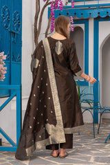COFFEE COLOURED TREDITIONAL WEAR KURTA SET