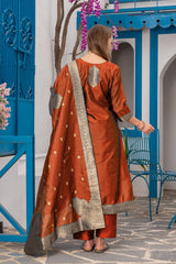noor orange coloured treditional kurta set