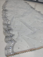 Grey banglori silk embroidery wedding lehenga choli