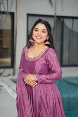 Chinon Embroidered New Latest Designer Trendy Gown