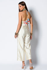 White Dupion Pant Set with Cape | Women’s Indo Western Dhoti Co-ord | Embroidered Festive & Party Wear Malaysia