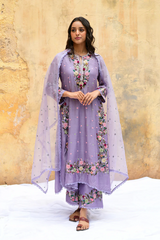 Lilac Orchid Heavy Long Kurta