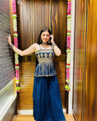 Traditional Wear Teal Blue Coloured Beautifull Kurta Set