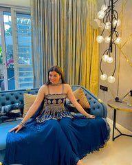 Traditional Wear Teal Blue Coloured Beautifull Kurta Set