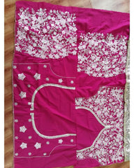 Red Colored Sequence Embroidery Work Silk Lehenga Choli