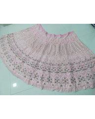 Baby pink coloured sequence embroidery work lehenga choli