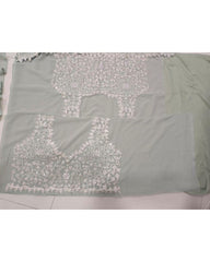 Sea Green Party Wear Georgette Crush Work Lehenga Choli