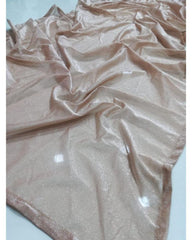 Peach colored cotton silk designer lehenga choli