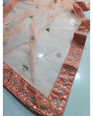 Orange color Devsena silk Lehenga choli