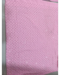 Baby Pink Colored Georgette Party Wear Lehenga Choli