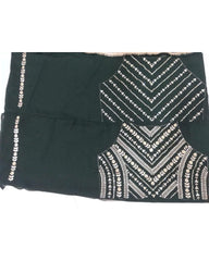 Bottle green designer ruffle wedding lehenga choli