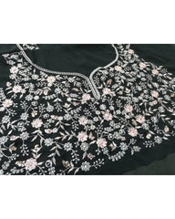 Green Sequence Embroidery Work Lehenga Choli