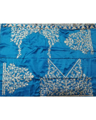 Blue japan Satin designer lehenga choli