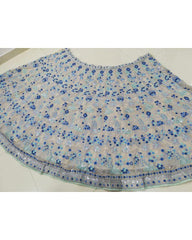 Dusty georgette multi thread Lehenga choli