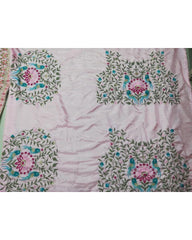 Baby pink embroidered sequence lehenga choli