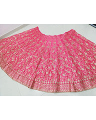 Gajari malai satin wedding Lehenga choli