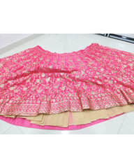 Gajari malai satin wedding Lehenga choli