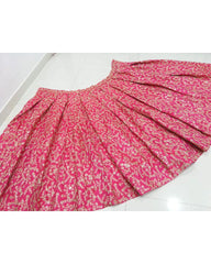 Rani Pink Colored Barfi Silk Embroidered Work Lehenga Choli