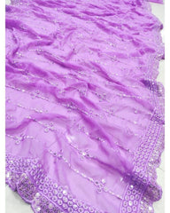Lavender umbrella design 18 Meter flare trending lehenga Choli