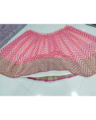 Multicolor laheriya printed design wedding lehenga choli