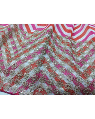 Multicolor laheriya printed design wedding lehenga choli