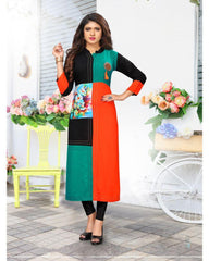 Elegant Rayon 14KG Straight Kurti