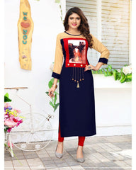 Graceful Rayon 14KG Straight Kurti