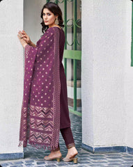 SKYLEE Women Floral Print Straight Kurta Set with Dupatta | Indian Ethnic Wear Online Malaysia | Designer Salwar Suit | Party & Festive Kurti Set