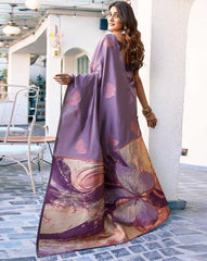 SATRANI Women Silk Saree with Contrast Border | Designer Woven Saree | Traditional Indian Saree Online Shopping Malaysia