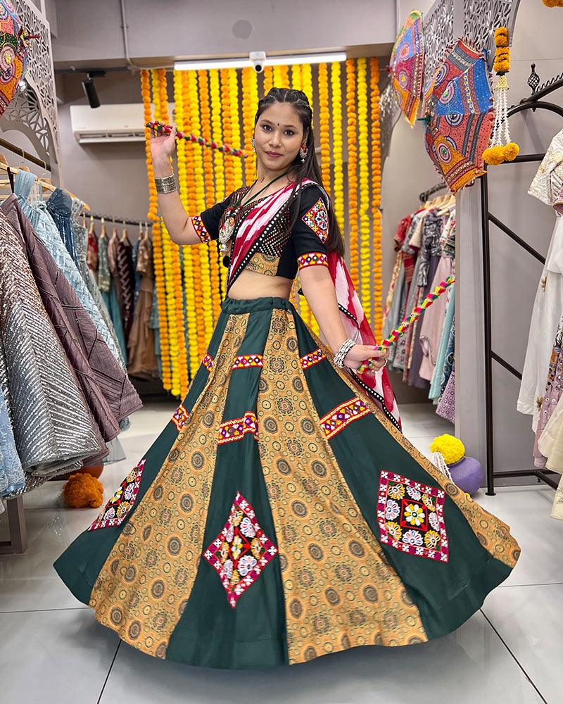 Muslin rayon stitched navratri chaniya choli
