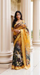 BEAUTIFUL DIGITAL PRINTED COTTON SAREE
