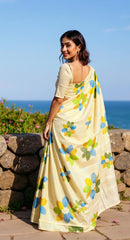 BEAUTIFUL DIGITAL PRINTED COTTON SAREE