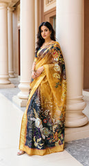 BEAUTIFUL DIGITAL PRINTED COTTON SAREE