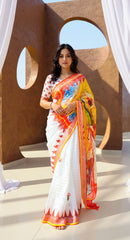 BEAUTIFUL DIGITAL PRINTED COTTON SAREE