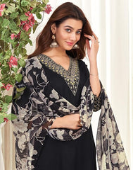 SIRIL Women’s Cotton Blend Embroidered Straight Kurta Pant with Dupatta Set | Ethnic Wear for Women | Party Wear, Office Wear & Casual Kurti Set Malaysia