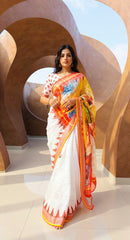 BEAUTIFUL DIGITAL PRINTED COTTON SAREE