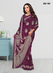 Woven Jacquard Butta Georgette saree with blouse for women