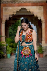 Handcrafted Women Lehenga Rayon Navratri chaniya Choli