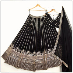 Black Wedding Lehenga Choli collection for women