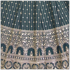 Light Green sequins embroidery Wedding Lehenga Choli